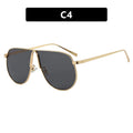 TOYEARN Oversized Pilot Sunglasses UV400 Unisex Metal Frame Pilot Sunglasses SWANS Gold Black As the picture