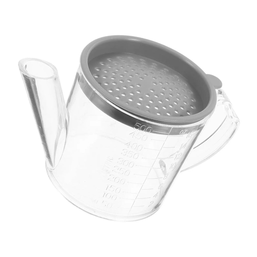 Grease Separator Oil Strainer Container 500ml – Built-In Filter Oil Strainer Container SWANS