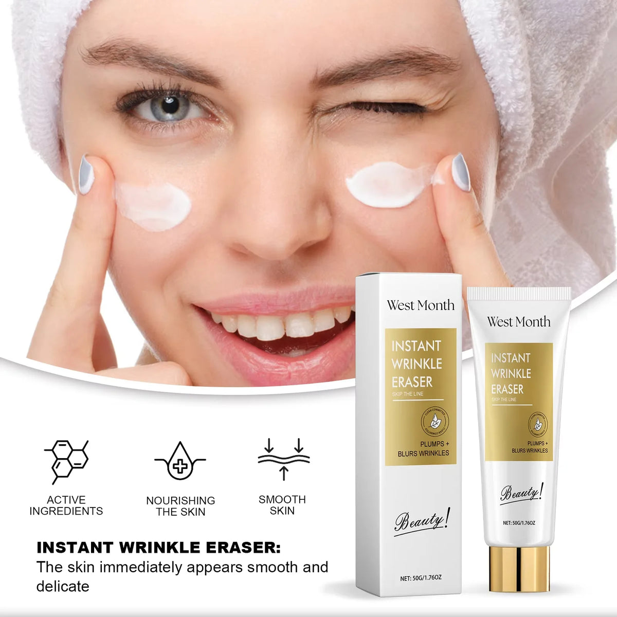 WEST MONTH Firming Anti-Aging Face Cream – Hydrating & Brightening Anti-Aging Face Cream SWANS