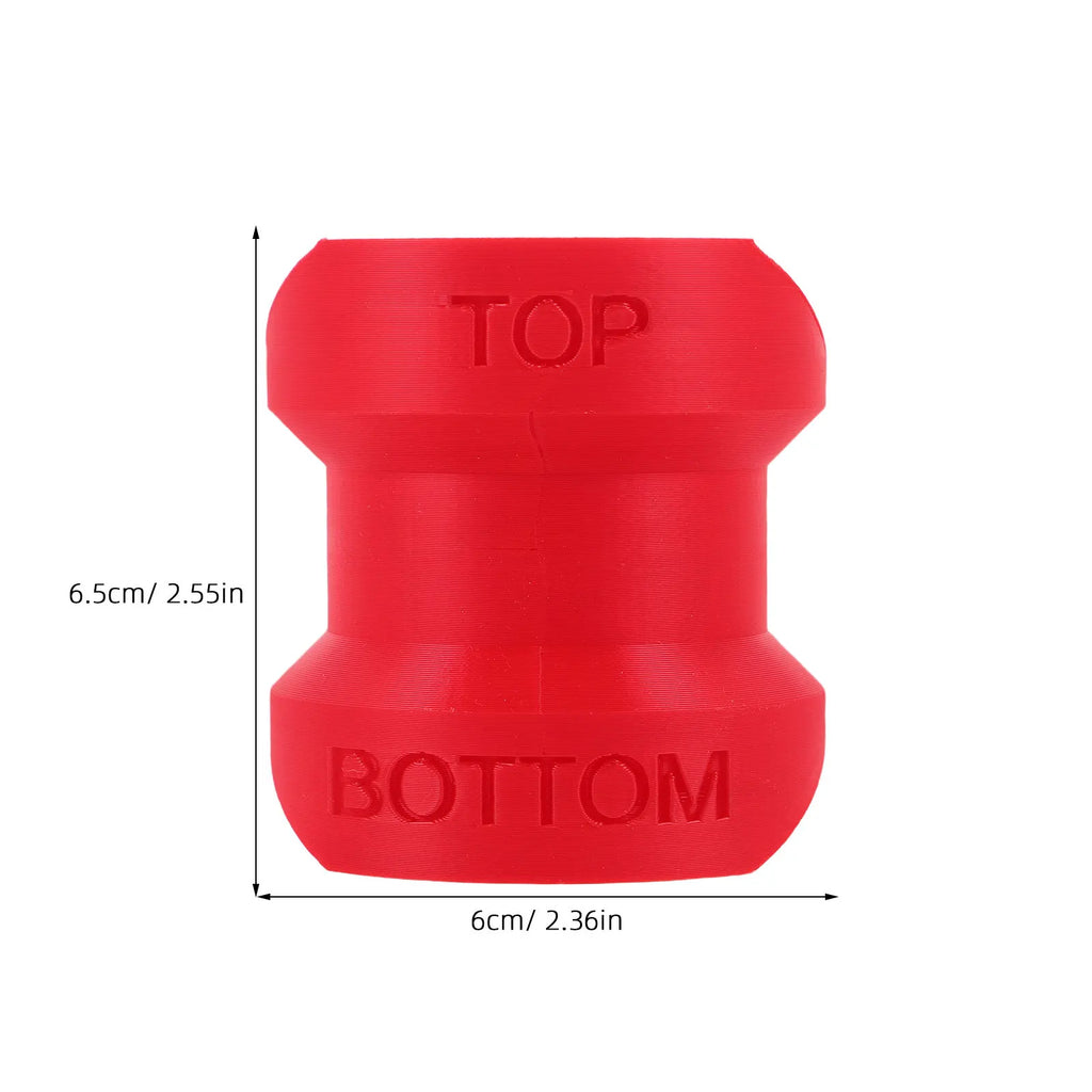 Spill-Proof Bottle Funnel Adapter for Soap, Shampoo & Lotion Bottle Funnel Adapter SWANS Red