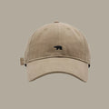 Bear Embroidery Baseball Cap – Unisex Cotton Snapback Hat Baseball Cap SWANS A Style khaki Adjustable