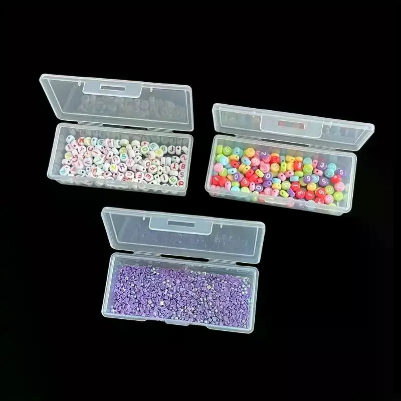 Clear Plastic Storage Box with 4 Removable Dividers | Organizer Storage Organizer Box SWANS
