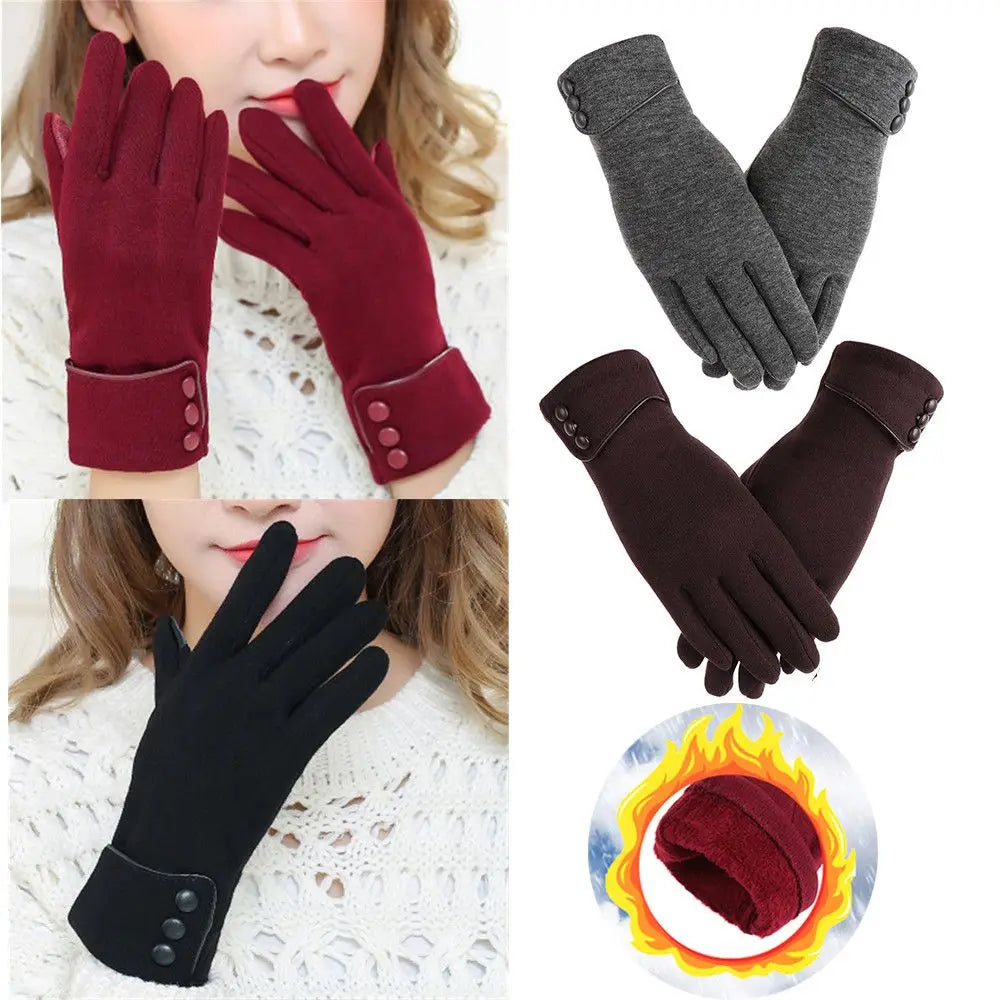Women's Windproof Touch Screen Winter Gloves – Velvet Warm Winter Touch Gloves SWANS