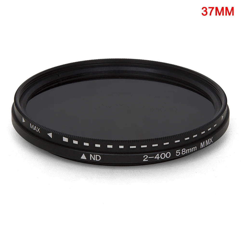 Variable ND2-ND400 Fader ND Filter for Camera Lens 37–82mm Camera Lens Filter SWANS 37MM
