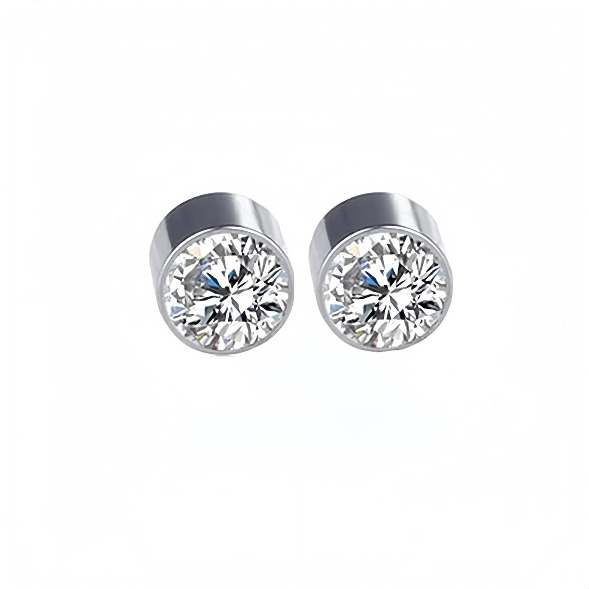 Magnetic Punk Nose Studs – No Piercing Required | 1-4 Pairs Magnetic Nose Studs SWANS 1pair WHITE