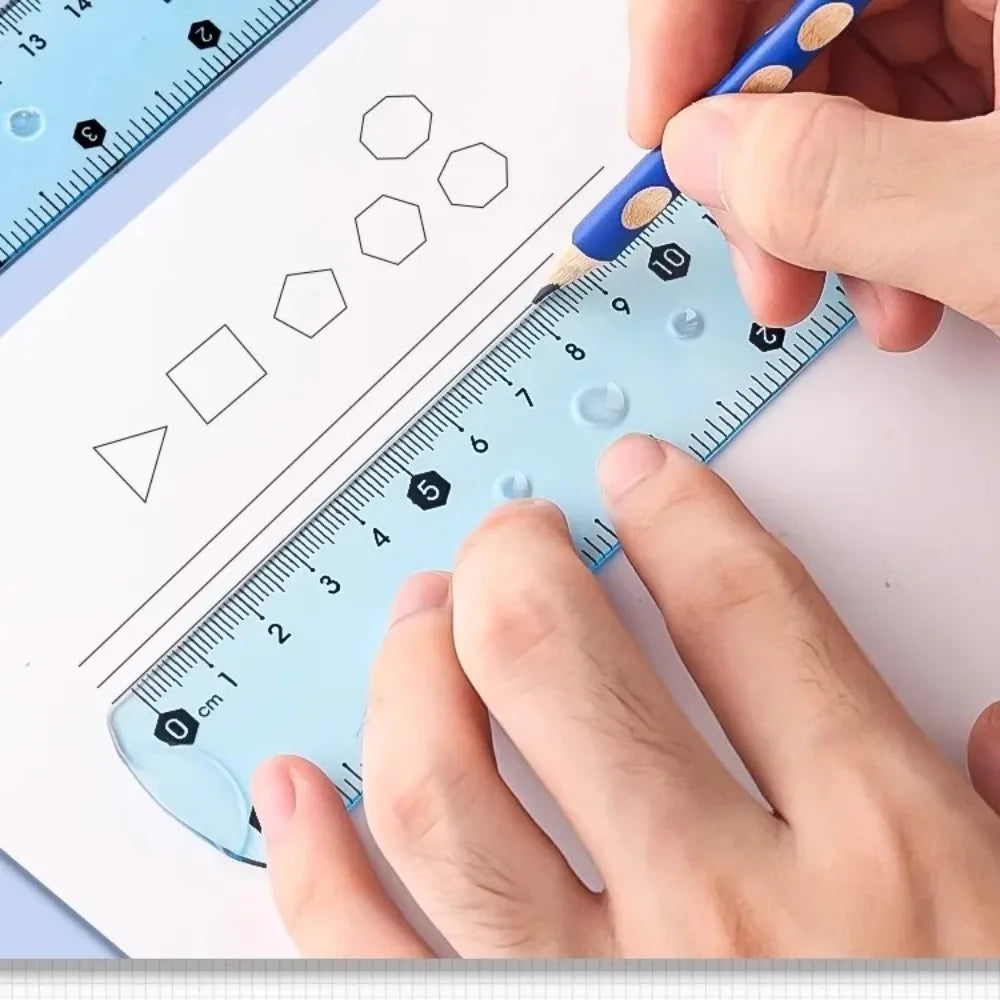 Transparent Flexible Soft Ruler 1/3pcs – Foldable 20cm Measuring Tool Measuring Ruler SWANS