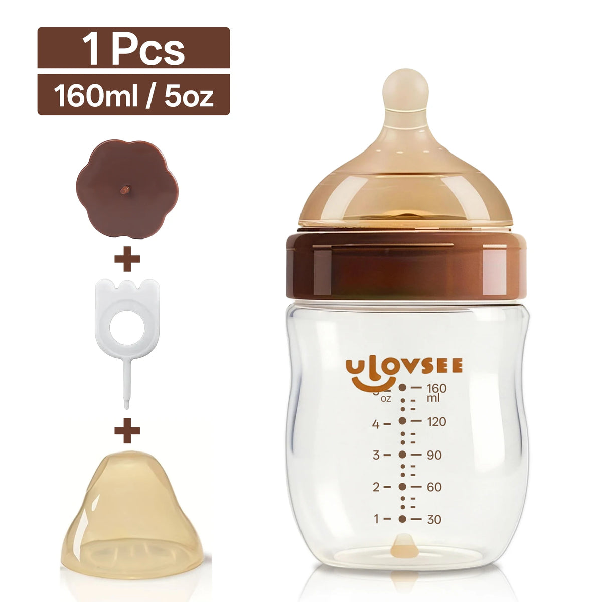 PPSU Wide Neck Baby Feeding Bottle 160ml/240ml Anti-Colic Baby Feeding Bottle SWANS PPSU-160ml-1PC