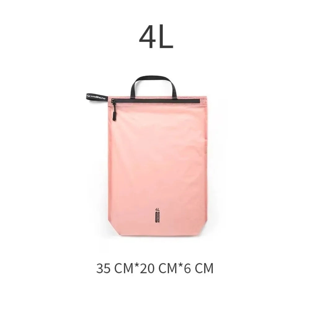 Waterproof Wet Dry Bag – Foldable Nylon Travel Organizer Travel Organizer Bag SWANS Pink 4L