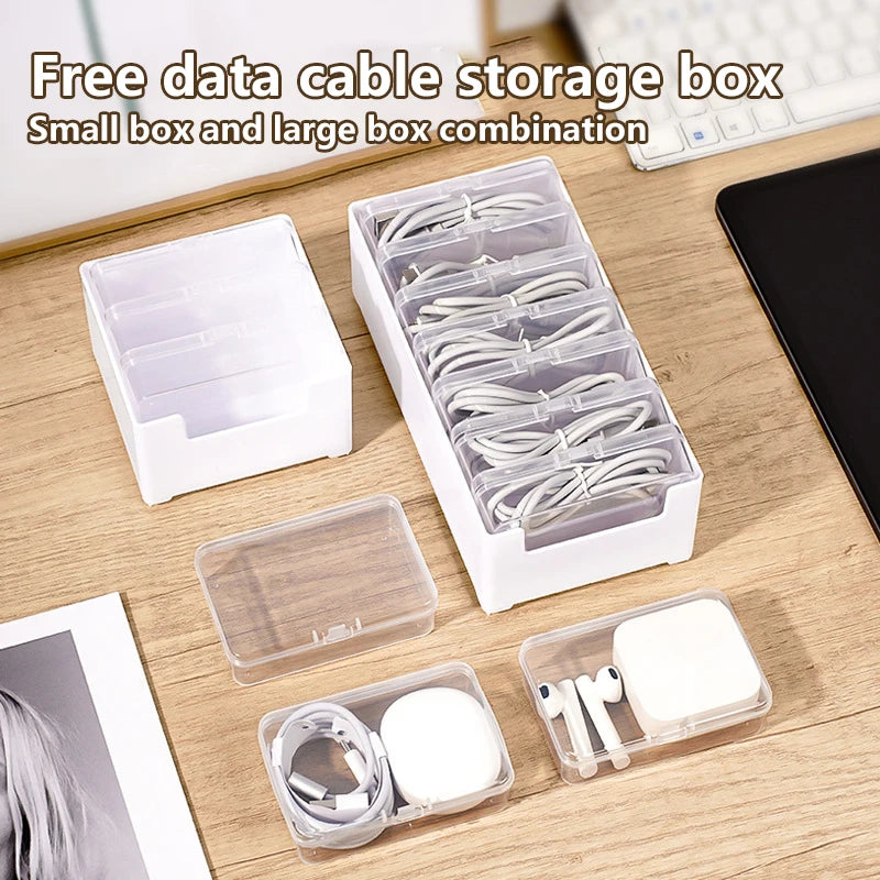 Cable & Desk Organizer Storage Box – Home Office Wire Manager Desk Organizer Box SWANS
