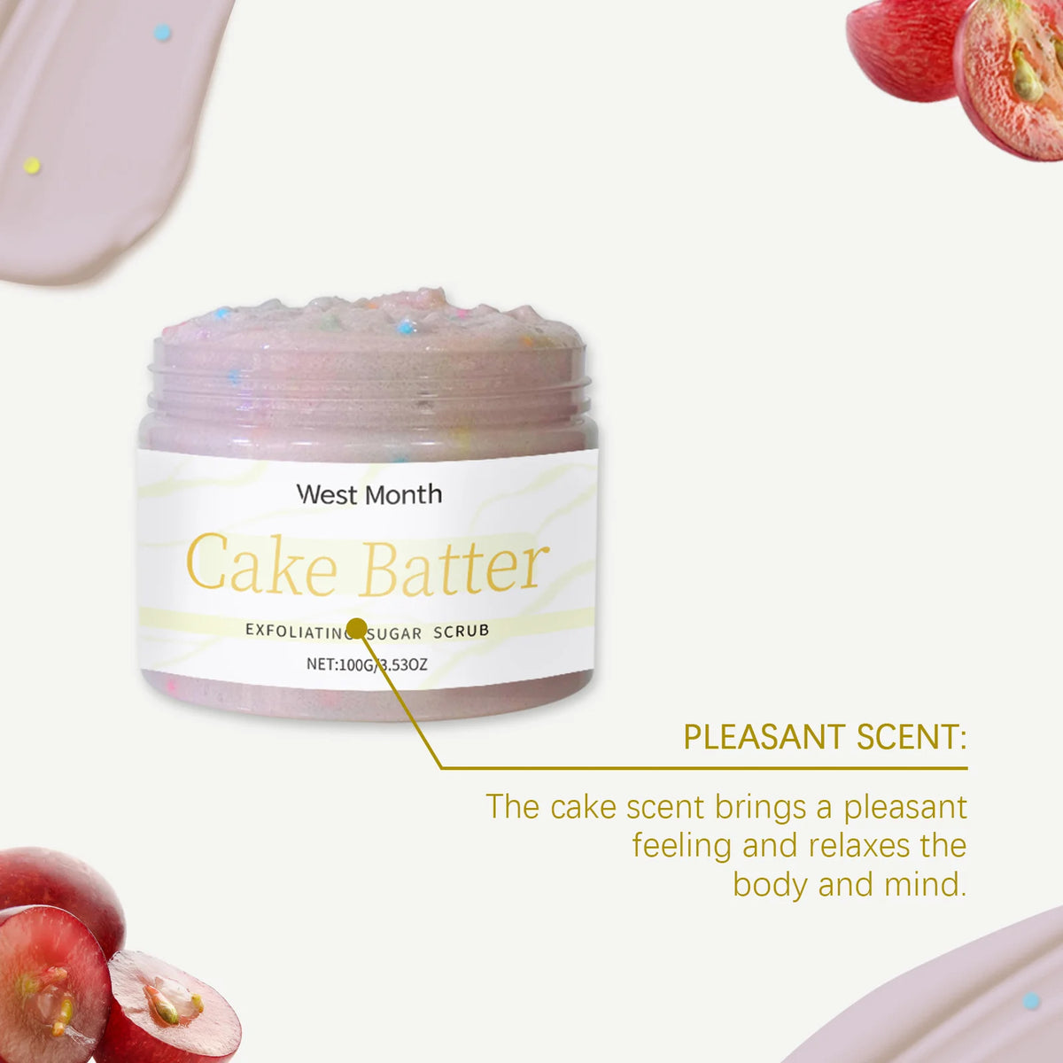 WEST MONTH Body Scrub – Exfoliating, Brightening & Softening Body Exfoliating Scrub SWANS