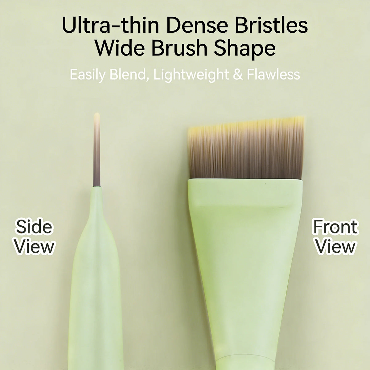 SWANS Angled Foundation Brush – Ultra Thin, Streak-Free Foundation Makeup Brush SWANS