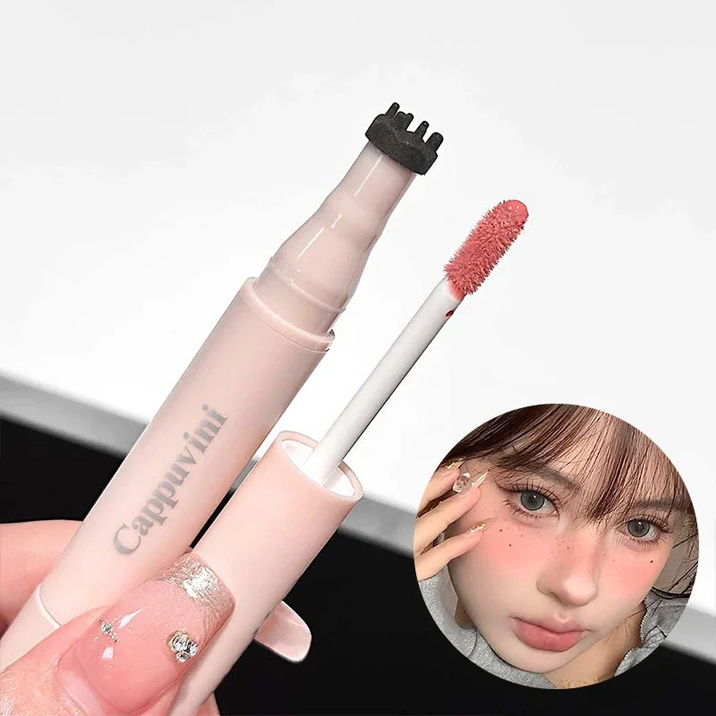 2-in-1 Liquid Blush & Freckle Stamp Pen – Korean Cosmetics Blush & Freckle Pen SWANS