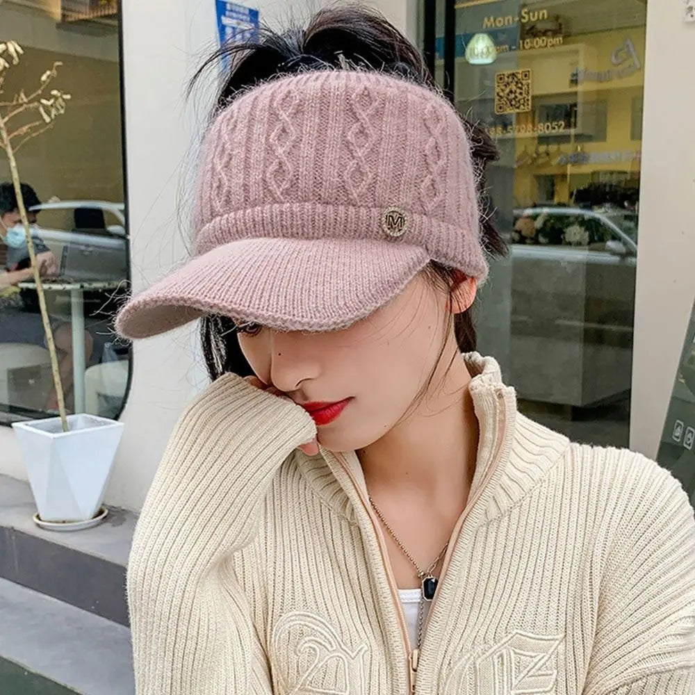 SWANS Soft Knitted Windproof Open-Top Winter Hat | Unisex Knitted Winter Hat SWANS