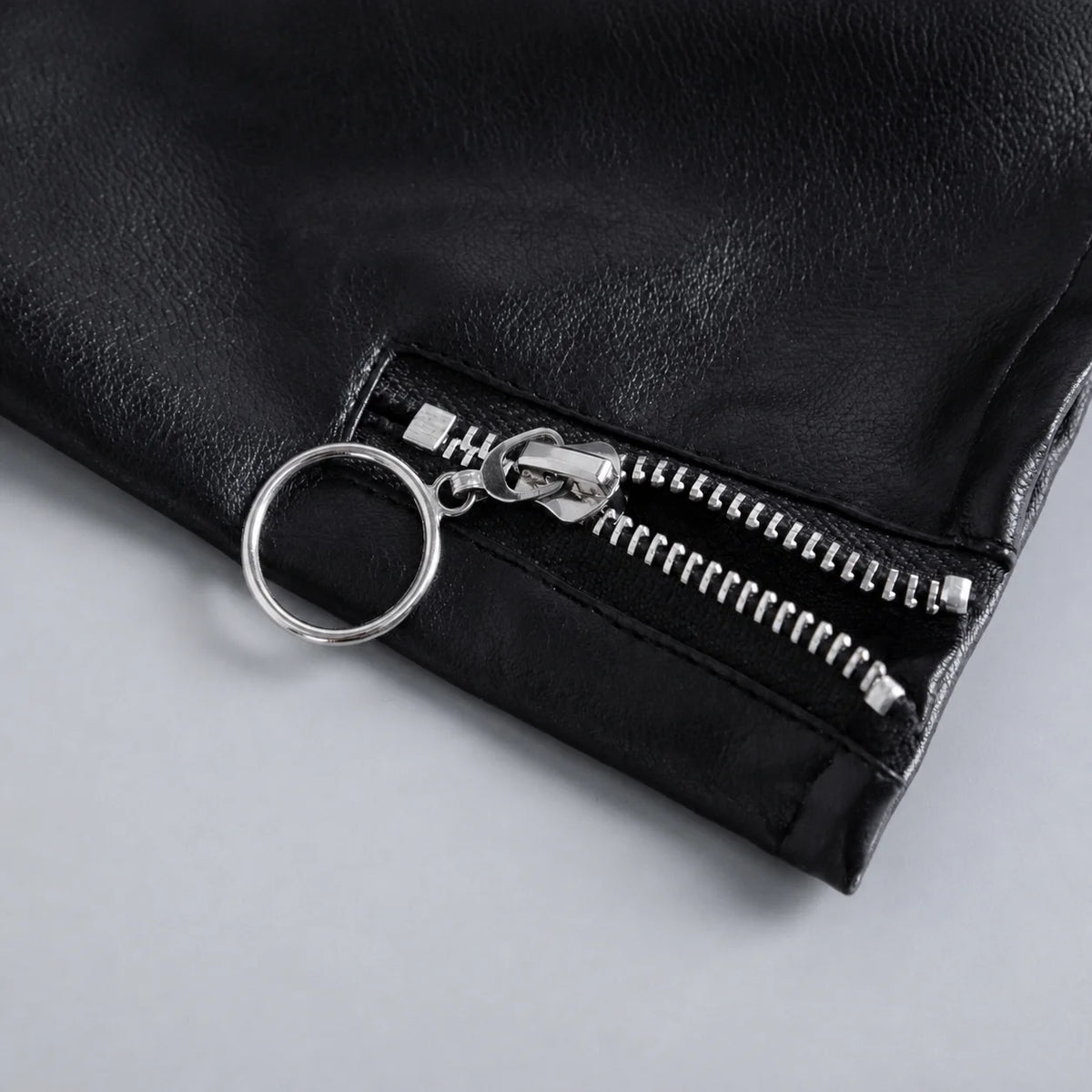 Y2K PU Leather Fingerless Gloves – Women's Punk Streetwear Fingerless Fashion Gloves SWANS