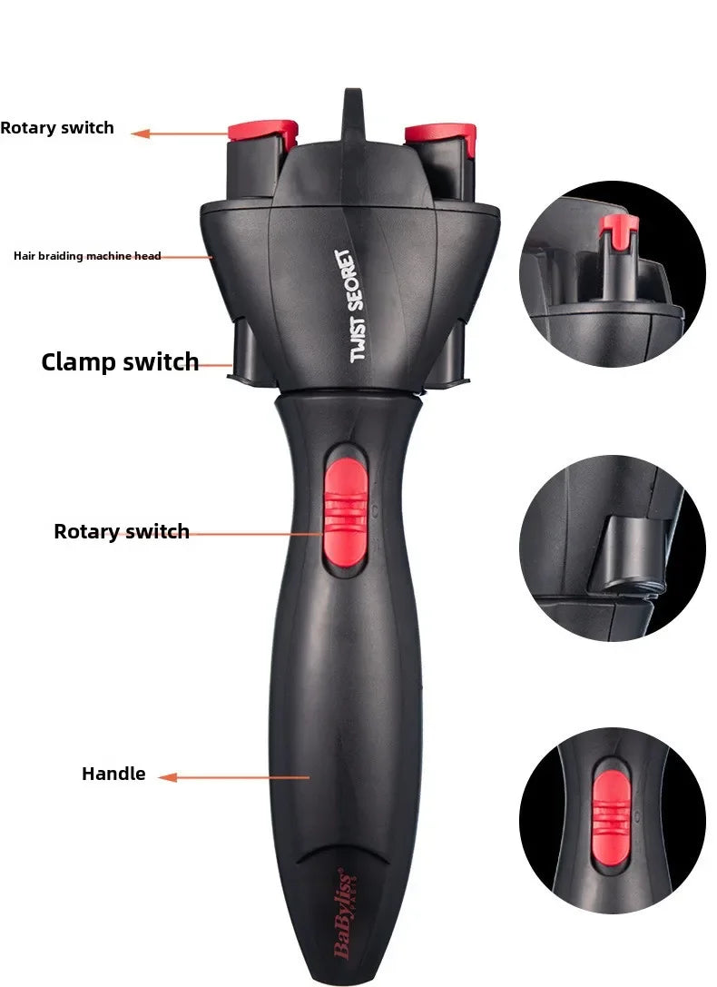 Electric Automatic Hair Braider Machine – DIY Twist Braid Tool Electric Hair Braider SWANS
