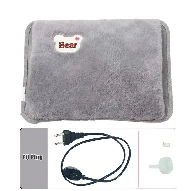 YTYIN Electric Hot Water Bag – Rechargeable Heating Pad & Warmer Electric Heating Pad SWANS 220V EU grey