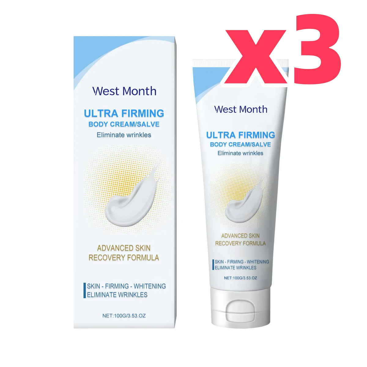 WEST MONTH Firming Body Cream – Sculpting & Moisturizing Firming Body Cream SWANS 300g boxed