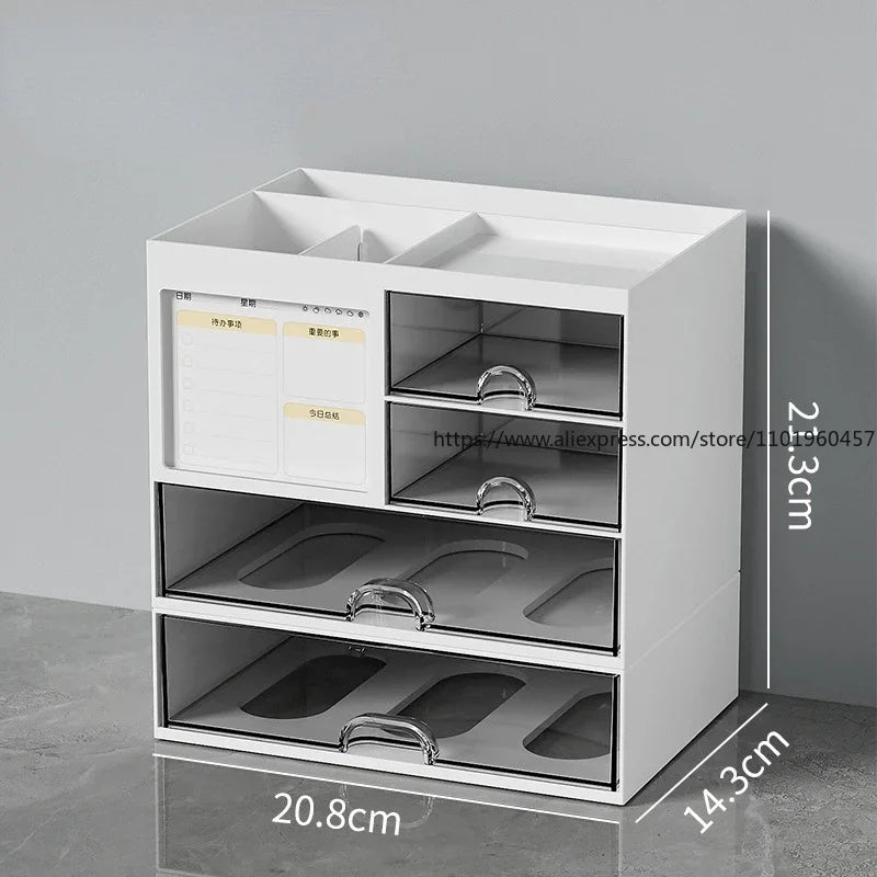 Transparent Desktop Drawer Cabinet – Desk Organizer Box Desktop Drawer Organizer SWANS