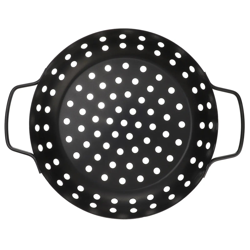 Carbon Steel Nonstick BBQ Grill Pan – Double Handle Grill Tray BBQ Grill Pan SWANS