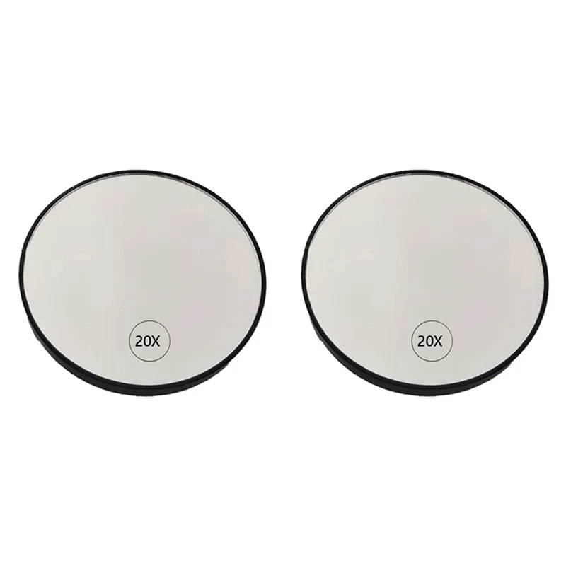 20X Magnifying Makeup Mirror – Double-Sided Suction Cup & Handle Magnifying Makeup Mirror SWANS
