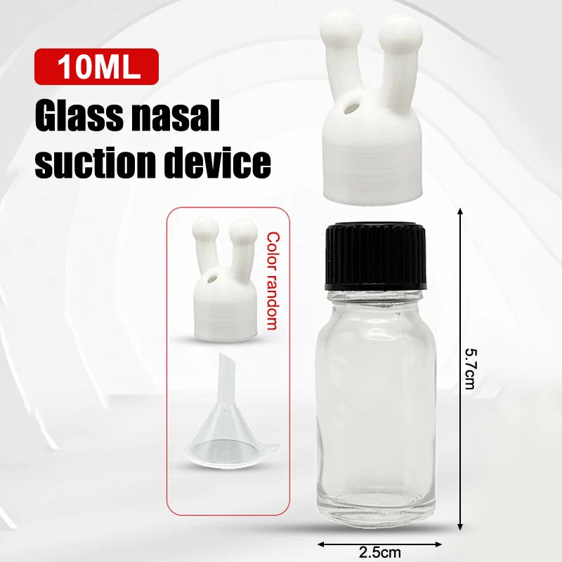 Mini Leakproof Essential Oil Inhaler Cap & Dispenser Bottle Essential Oil Inhaler SWANS Transparent 10ml