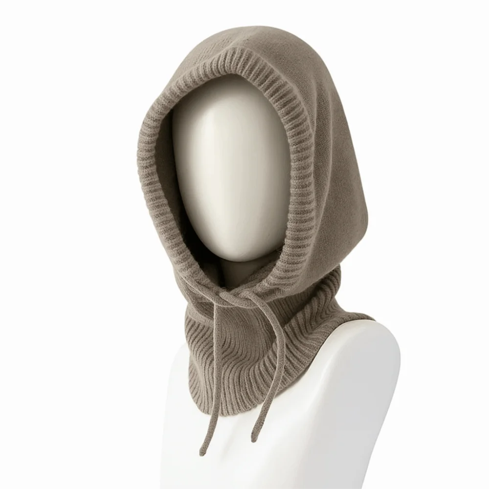 Winter Knit Balaclava Beanie Hat – Windproof & Warm Unisex Winter Beanie Hat SWANS Grey