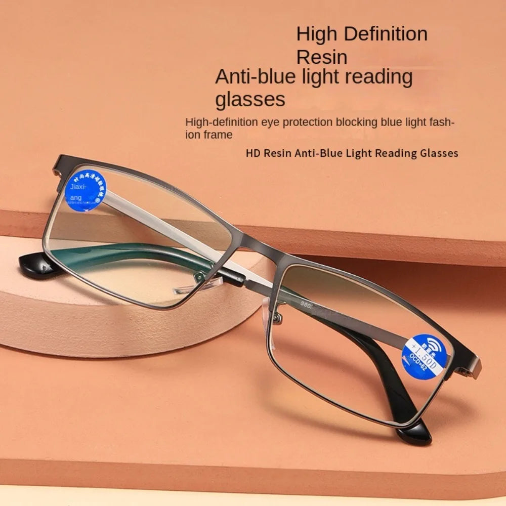 SWANS Rectangle Reading Glasses – Unisex Metal Frame Readers Reading Glasses SWANS