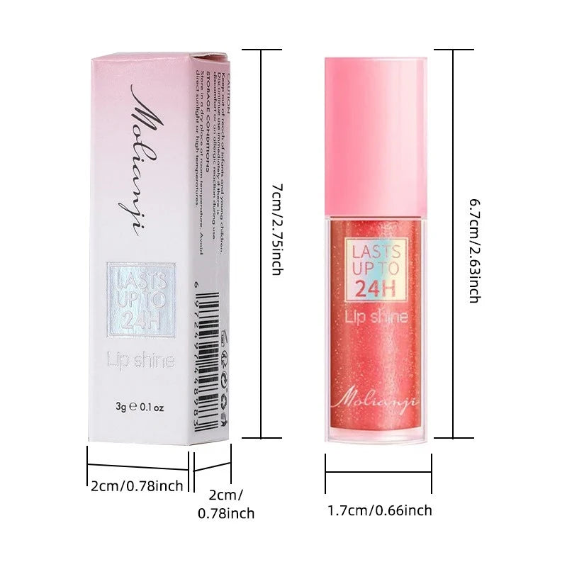 Glitter Lip Gloss – Diamond Shimmer & Moisturizing Lip Glaze Lip Gloss SWANS