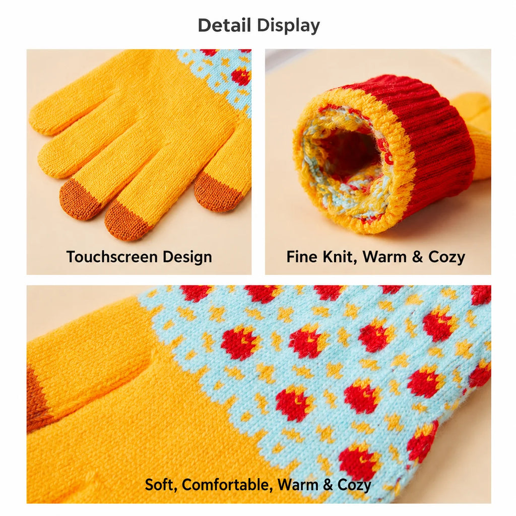 SWANS Fleece-Lined Touchscreen Winter Gloves – Windproof Touchscreen Winter Gloves SWANS