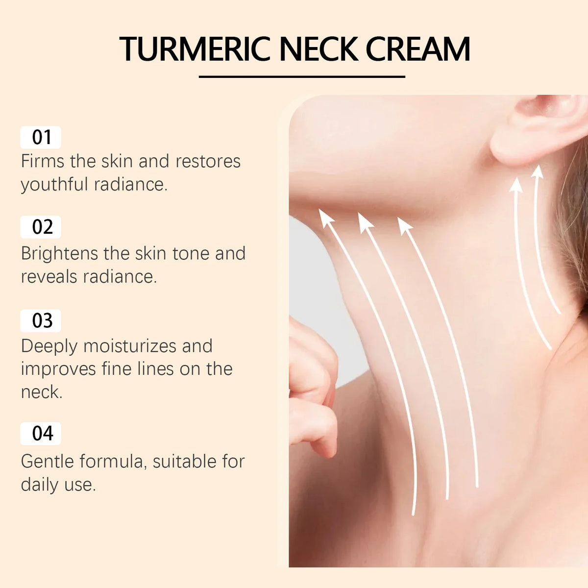 WEST MONTH Turmeric Neck Firming Cream Anti-Aging 30g Neck Firming Cream SWANS