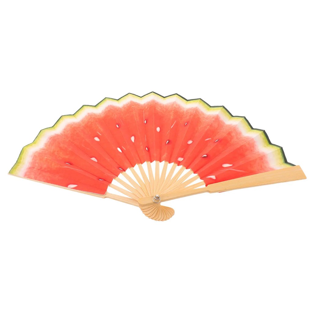 Watermelon Handpainted Bamboo Folding Fan – Summer Festivals Folding Hand Fan SWANS Default Title
