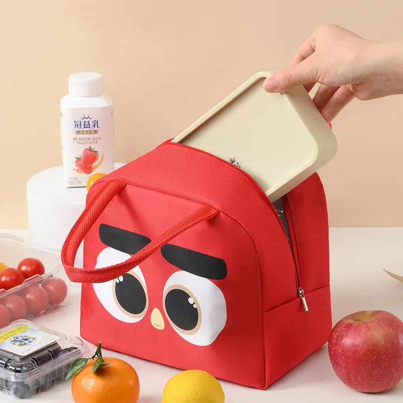 Kids Insulated Cartoon Lunch Bag – Thermal Oxford Lunchbox Kids Thermal Lunch Bag SWANS