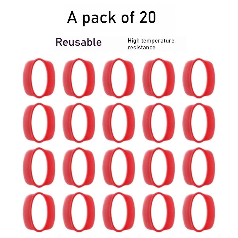 SWANS 20pcs Heatless Hair Perm Rods & Elastic Rubber Bands Hair Perm Rods SWANS 20pcs another style