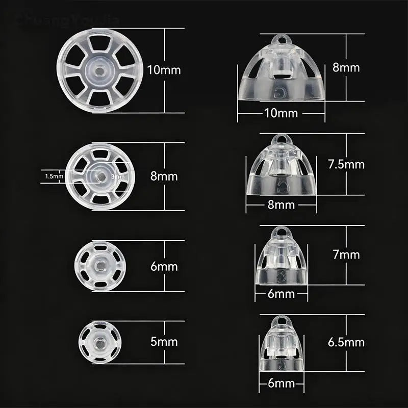 10-Pack Oticon Minifit Hearing Aid Domes 5/6/8/10mm Replacement Hearing Aid Domes SWANS