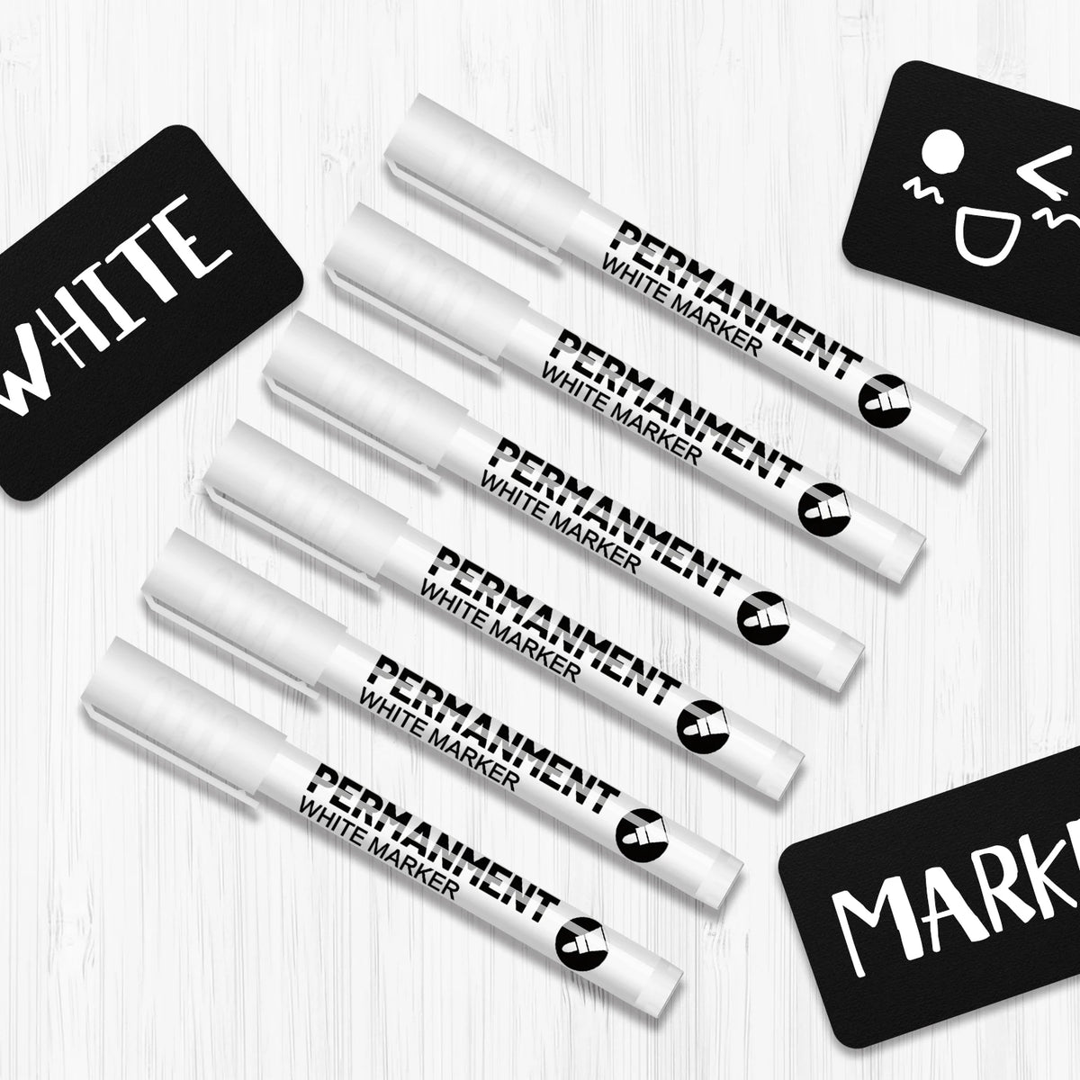 White Acrylic Paint Pen Set 3/6Pcs – Fine Tip Opaque Marker Acrylic Paint Marker SWANS