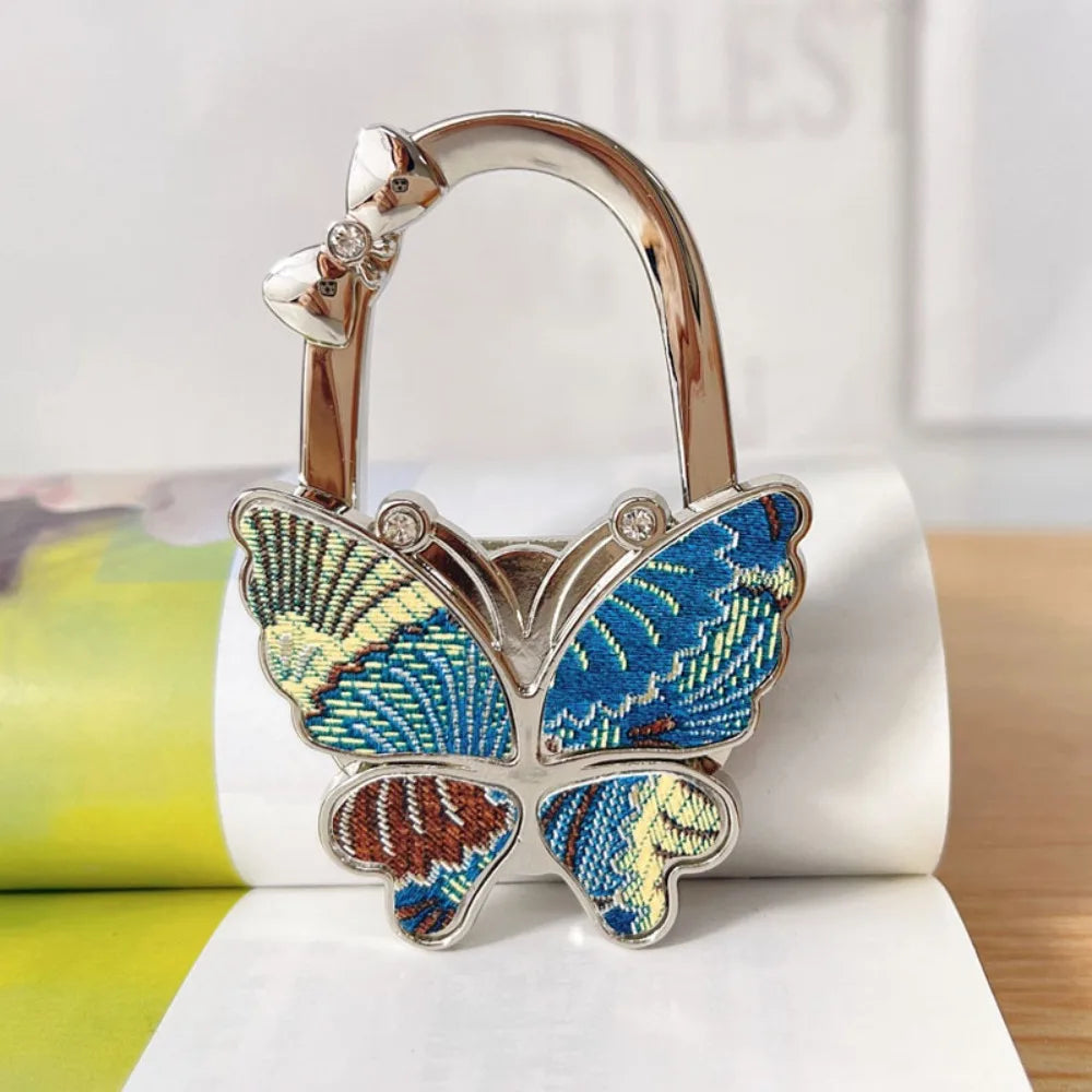 SWANS Butterfly Desk Hook – Foldable Aluminum Purse Hanger Desk Purse Hook SWANS