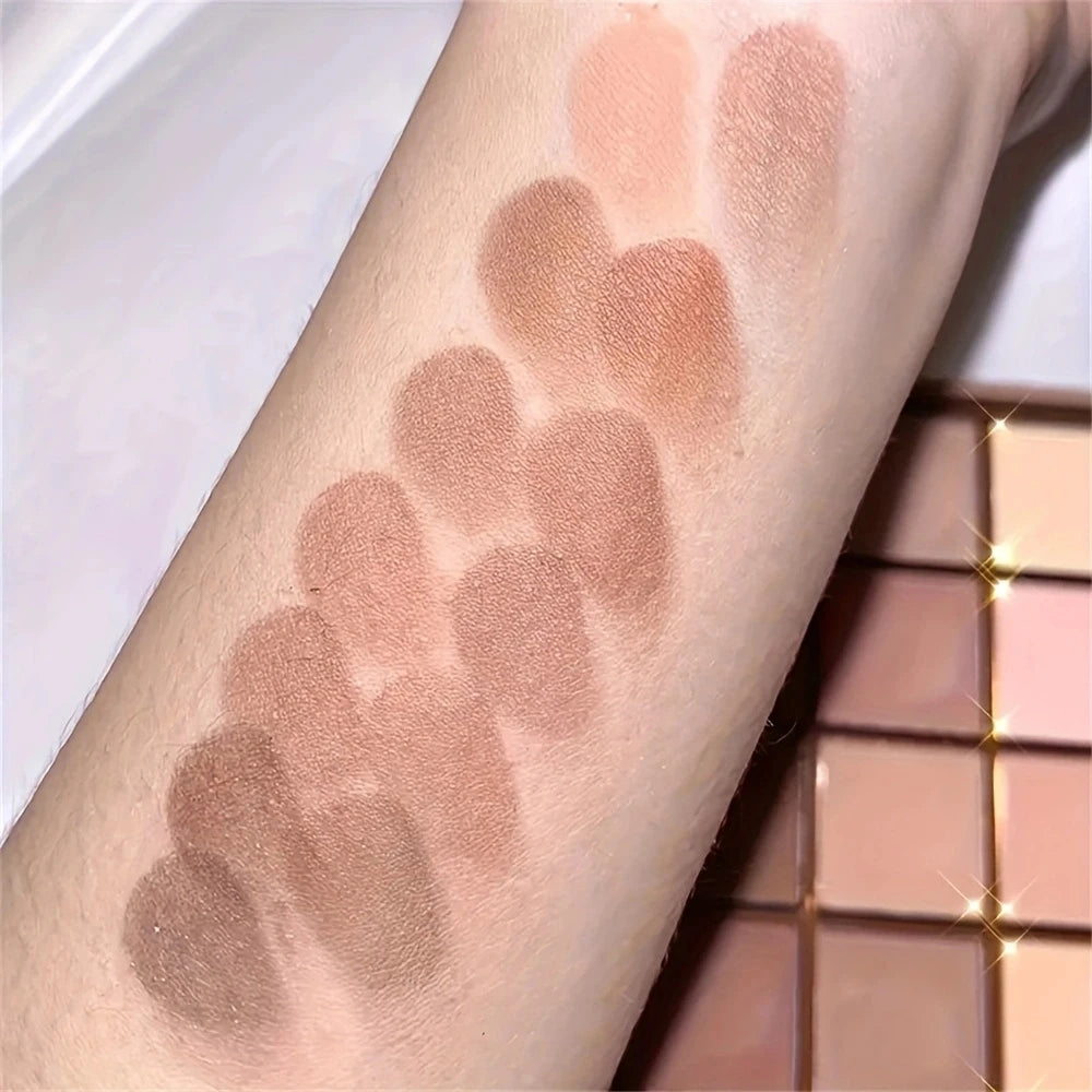 SWANS 25-Color Eyeshadow Palette – Neutral & Earth Tones Eyeshadow Palette SWANS