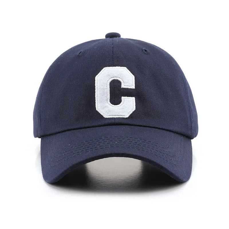 C-Letter Baseball Cap – Unisex Cotton Sun Visor Hat Baseball Cap SWANS