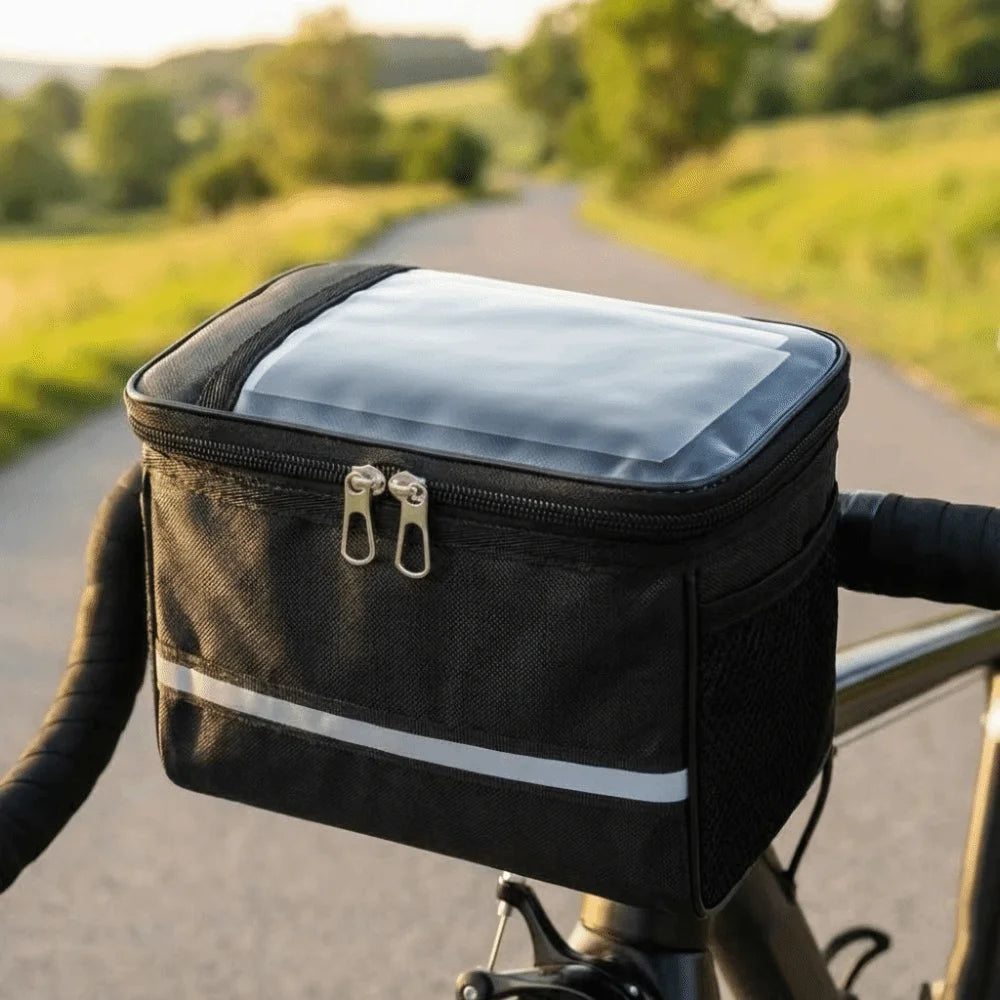 Waterproof Bike Handlebar Bag – Large Capacity Front Tube Bag Bicycle Handlebar Bag SWANS