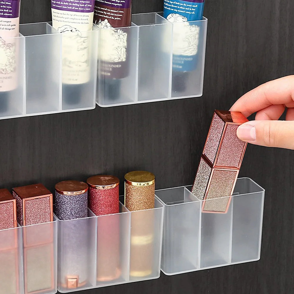 SWANS No-Drill Wall Mounted Compartment Storage Box 1/3/6PC Wall Storage Organizer SWANS