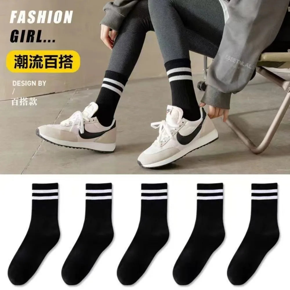 Men's Breathable Crew Socks Parallel Bars Design – 10-Pack Men's Crew Socks SWANS