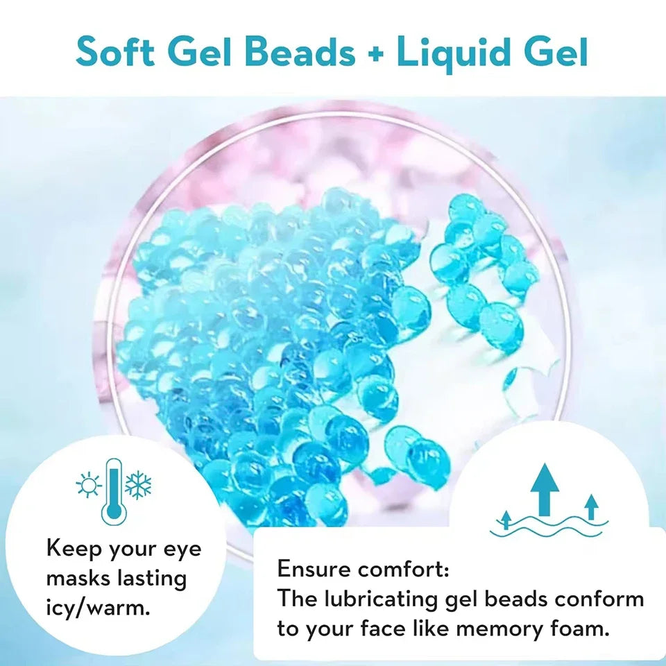 Reusable Gel Eye Mask – Hot & Cold Compress for Puffy Eyes Gel Eye Mask SWANS