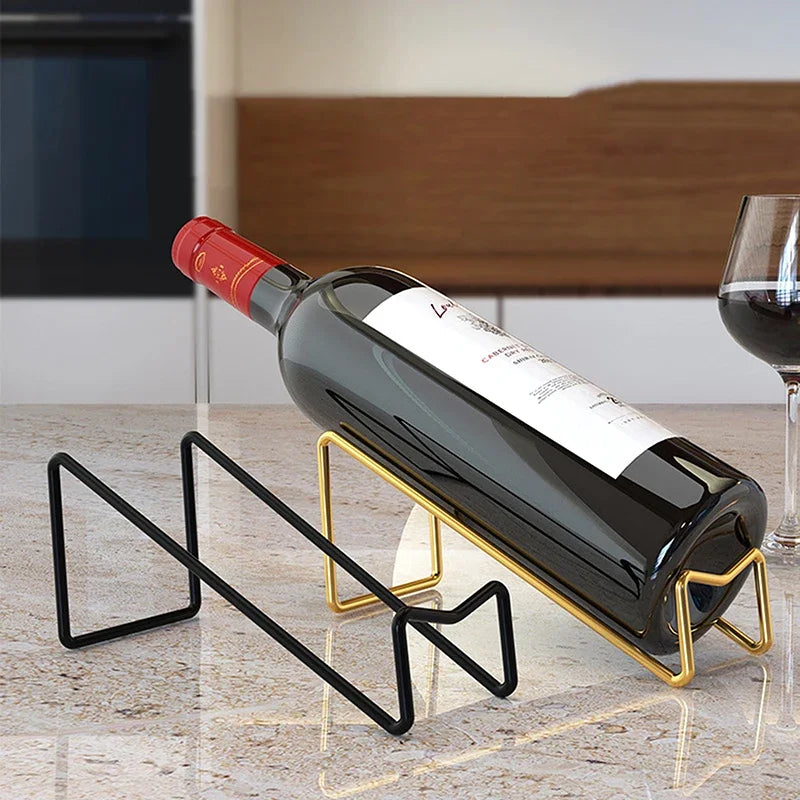 Countertop Wine Bottle Rack – Iron Display & Storage Stand Wine Bottle Rack SWANS
