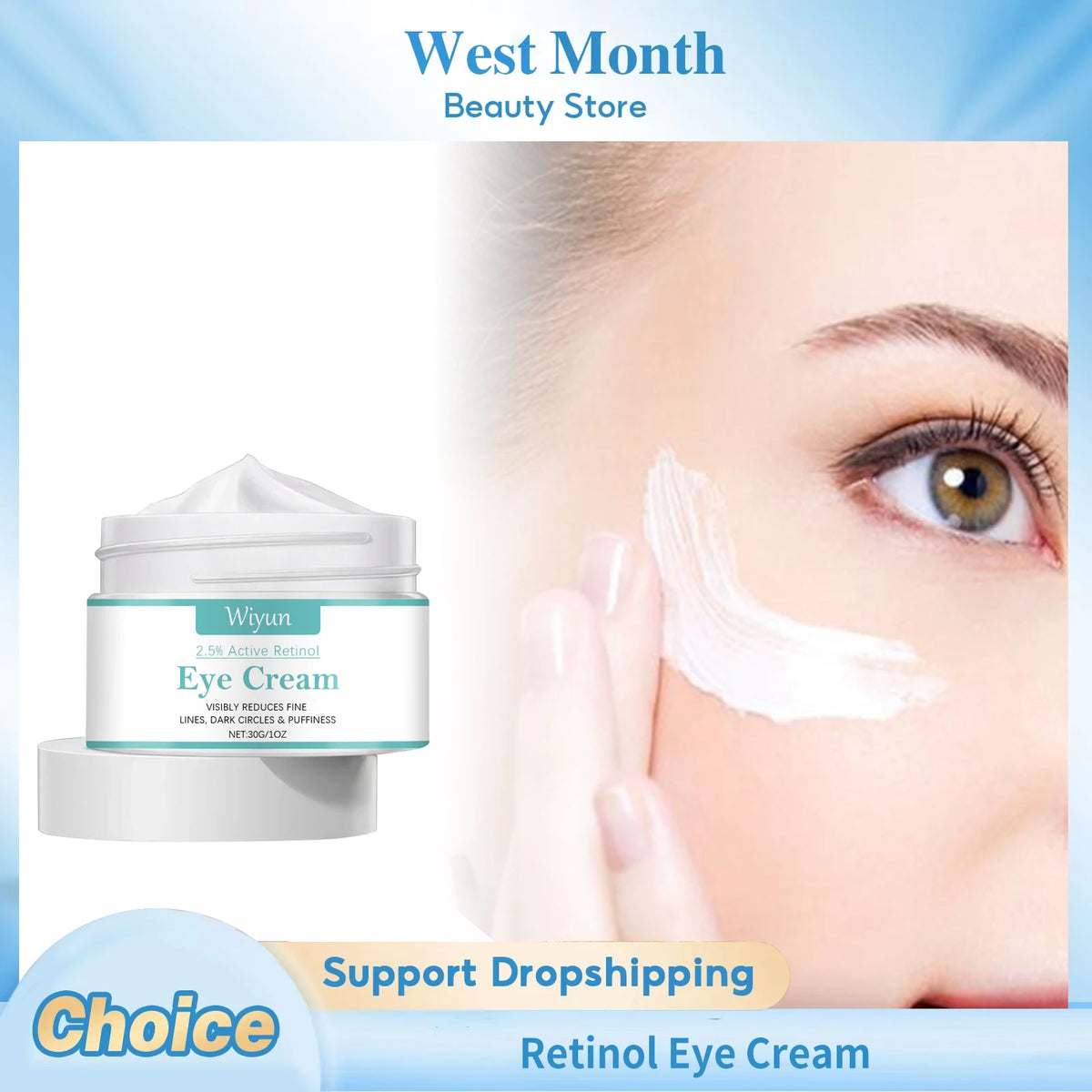 WIYUN Retinol Eye Cream – Firming, Brightening & Hydrating Retinol Eye Cream SWANS