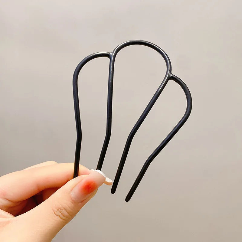 U-Shaped Floral Hair Comb Pin – Ancient Style Headpiece Hair Comb Pin SWANS Style F