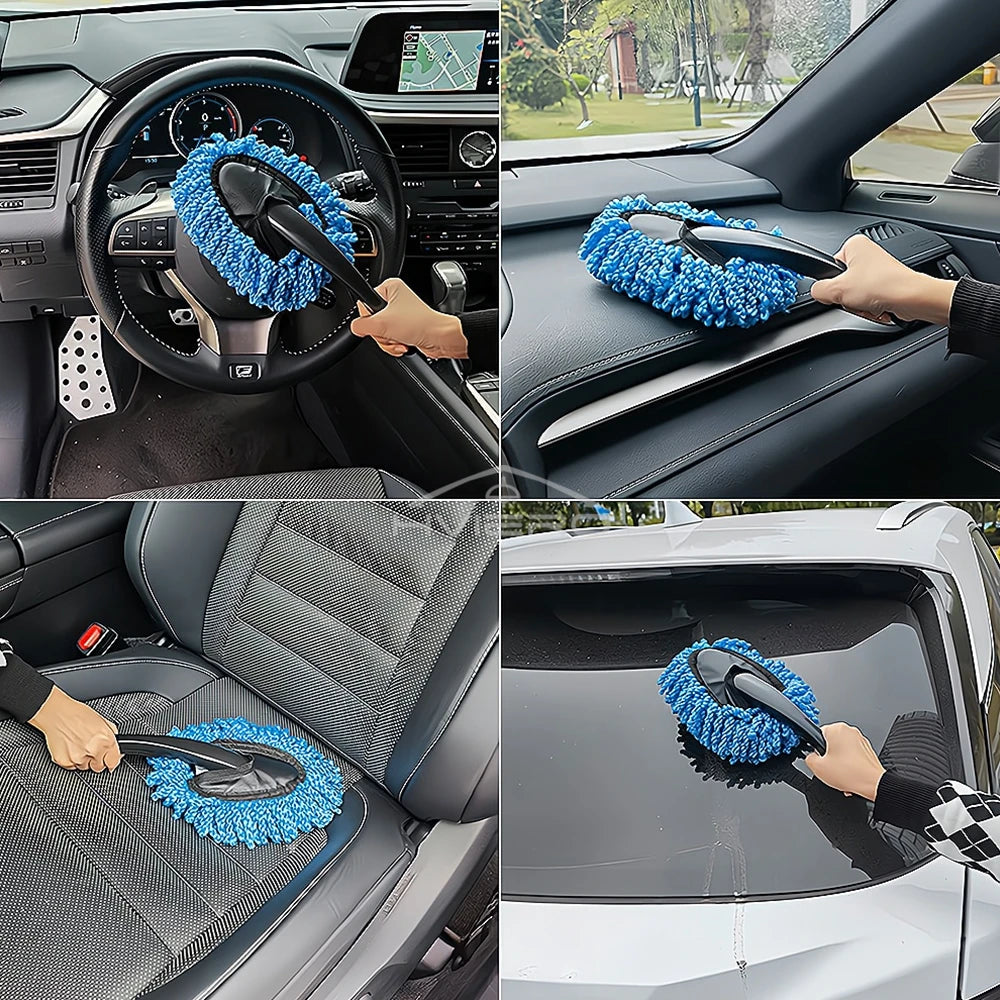 HVIERO Nanofiber Car Interior Duster & Mini Cleaning Brush Car Duster Brush SWANS
