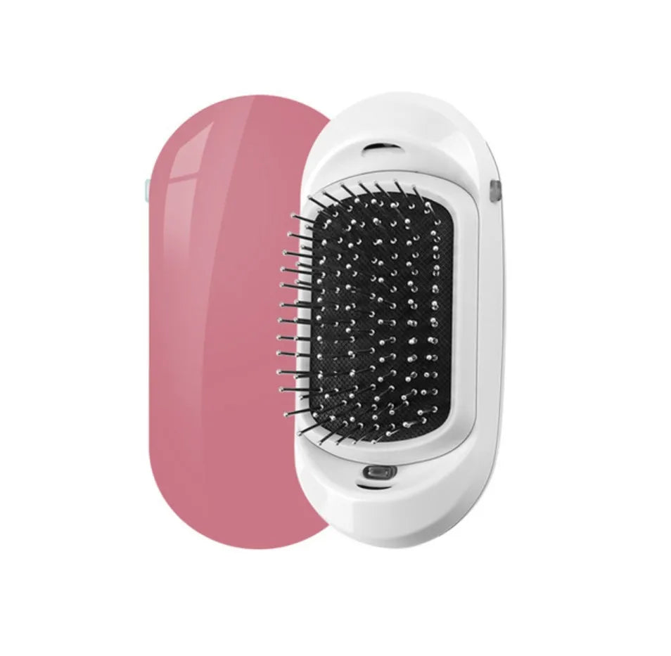 YIBER Ionic Anti-Static Hairbrush – Scalp Massage & Frizz Control Ionic Hair Brush SWANS Pink