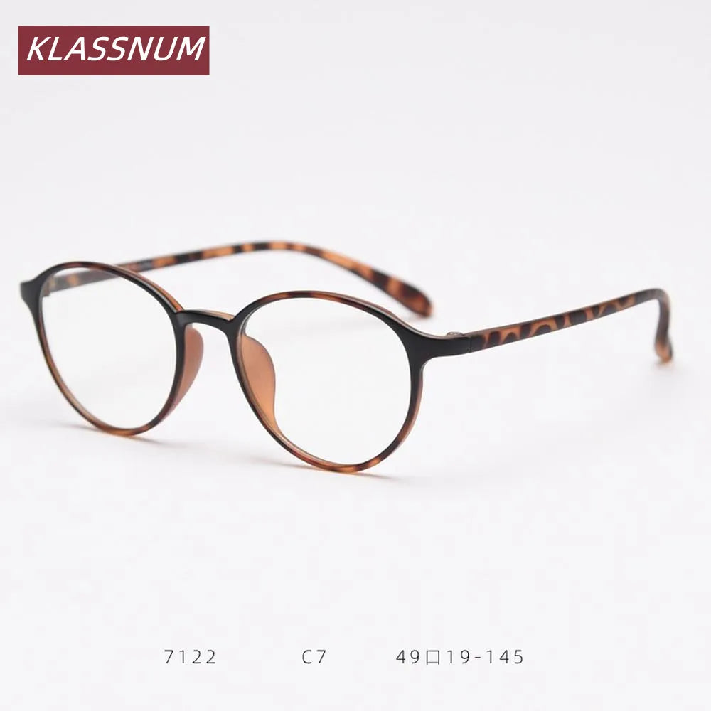 Oval TR90 Eyeglasses Frames – Blue Light Blocking Clear Lens Eyeglasses Frames SWANS