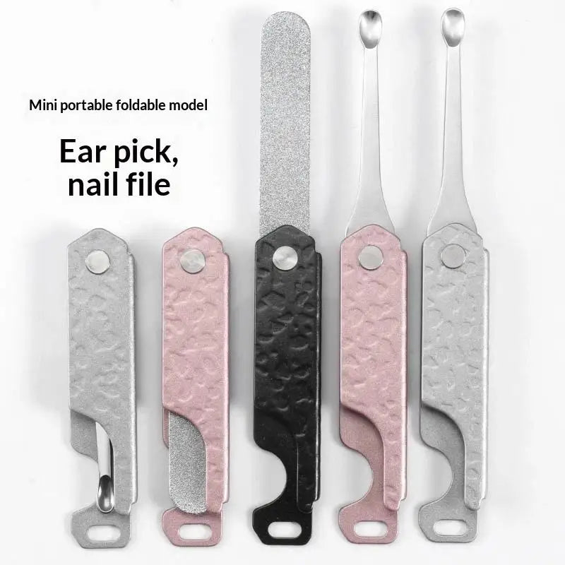 YOVIP Folding Stainless Steel Nail File – Portable Nail Tool Nail File SWANS