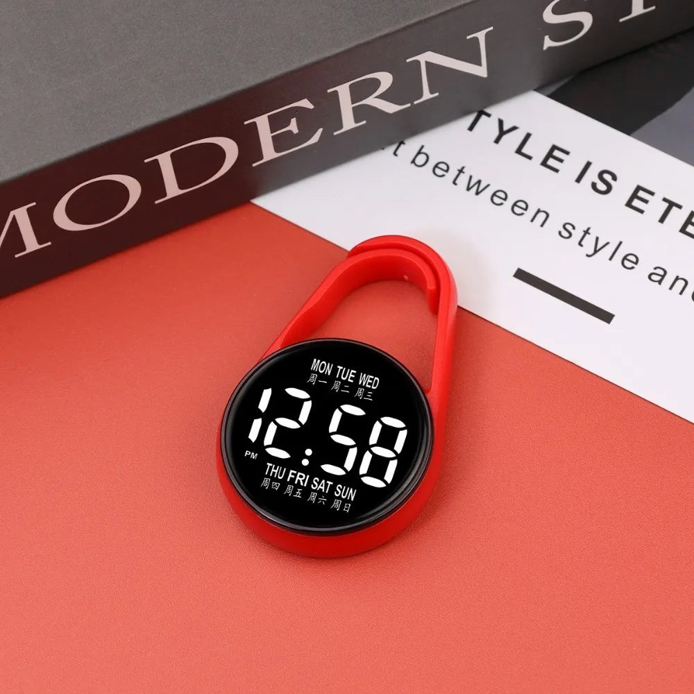 SWANS LED Digital Pocket Watch – Luminous Hanging Watch Digital Pocket Watch SWANS Red